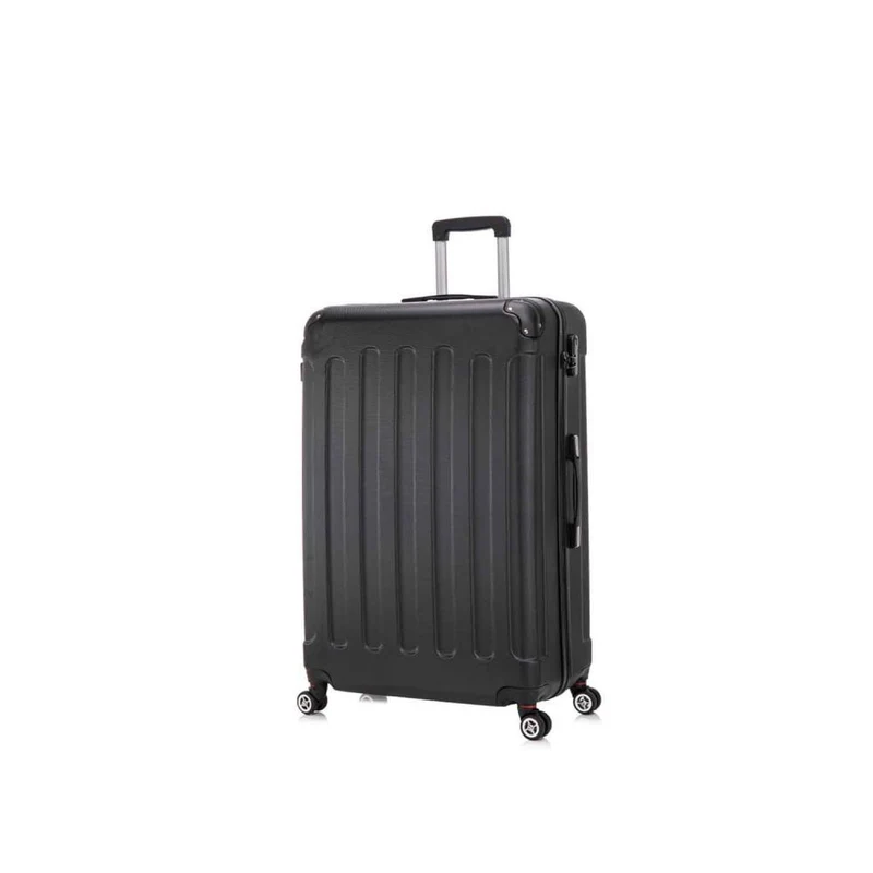 Herolite Hongkong Schwarz 4-Doppelrollen Trolley XL 87 cm