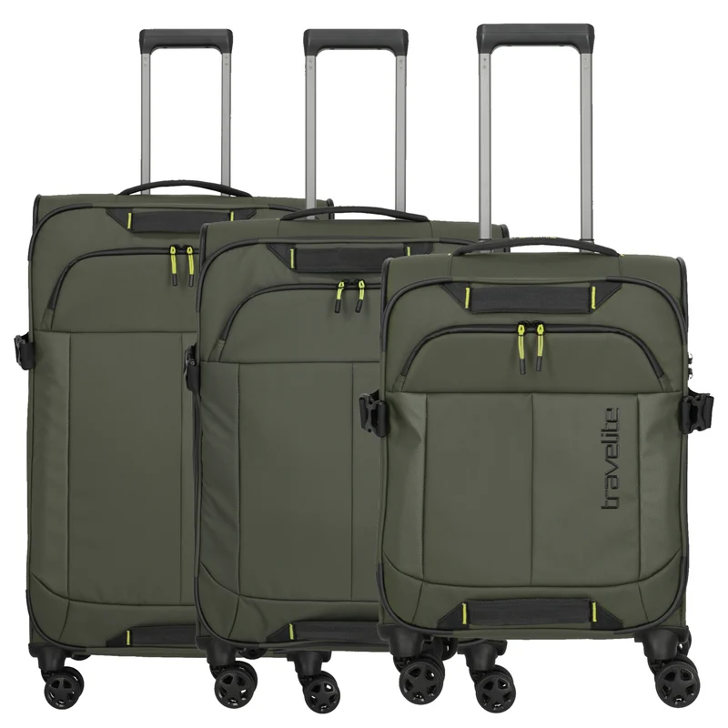 Travelite Briize - 4-Rollen Trolley Set 3tlg. S/M erw./L erw. (khaki)
