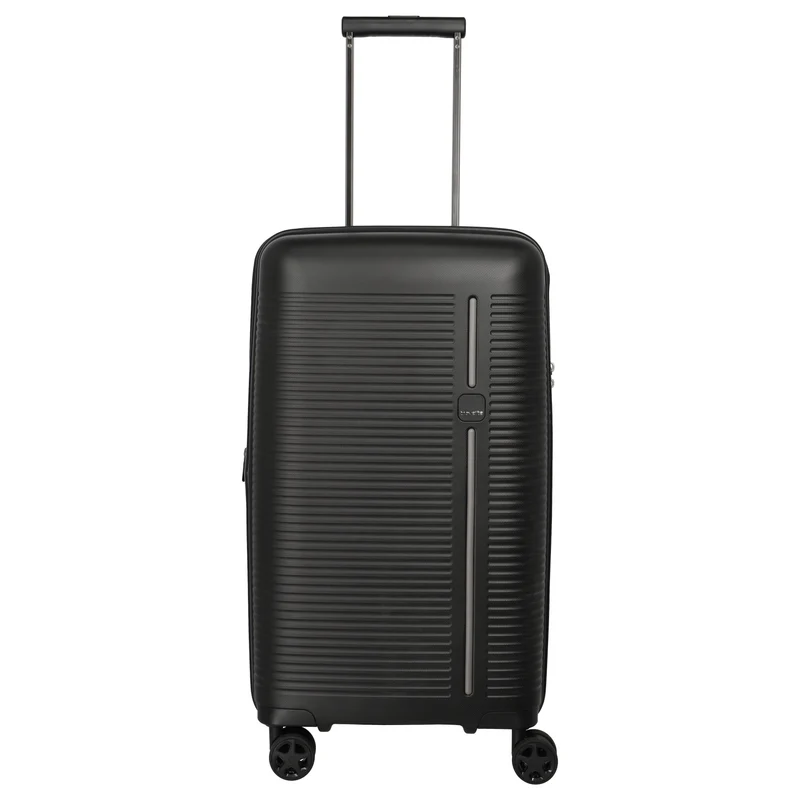 Travelite Roomer Trunk - 4-Rollen-Trolley M 66 cm erw. (black)