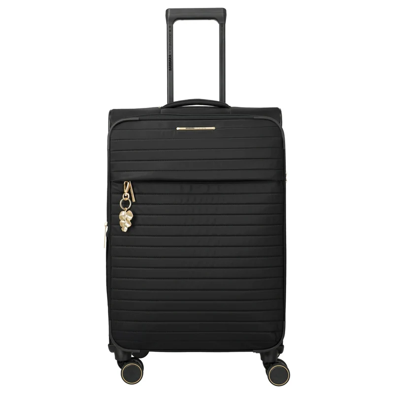 Travelite BARBARA Stepp - 4-Rollen-Trolley M 68 cm erw. (schwarz)