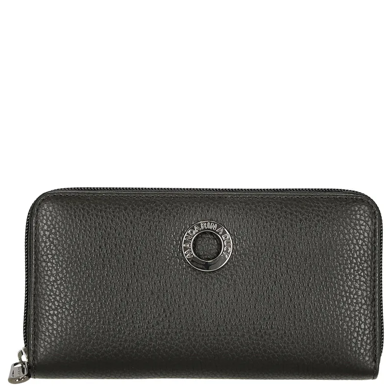 Mandarina Duck Mellow Leather - Geldbörse 12cc 19 cm (black)