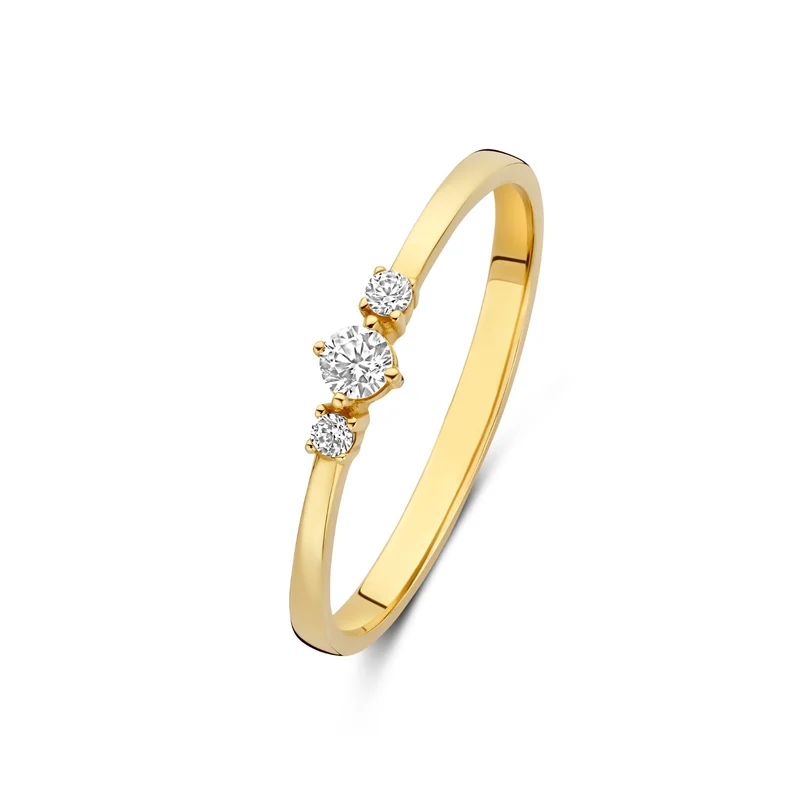 Beloro Jewels Monte Napoleone Delphine 9 Karat Gold Ring mit Zirkonia-Steinen BO330055-56