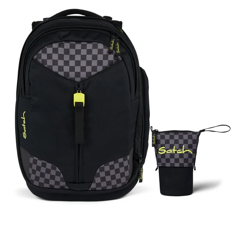 Satch Match Dark Skate Schulrucksack Set 2tlg.