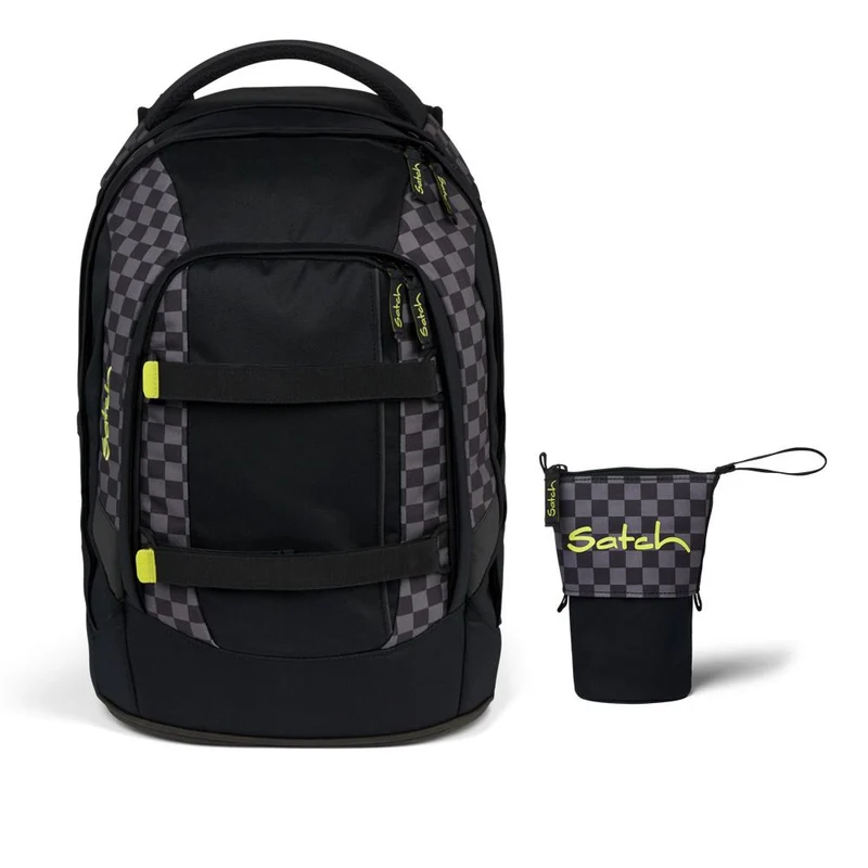Satch Pack Dark Skate Schulrucksack Set 2tlg.