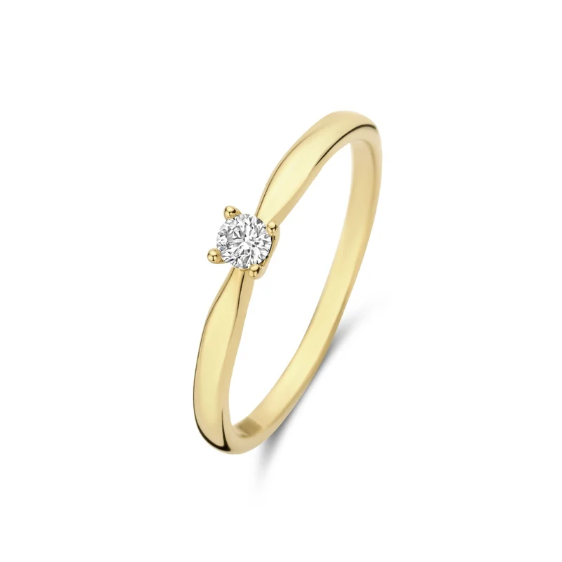 Isabel Bernard De la Paix Christine 14 Karat | Gold Ring | Diamant 0.10 Karat | IBD330003-56