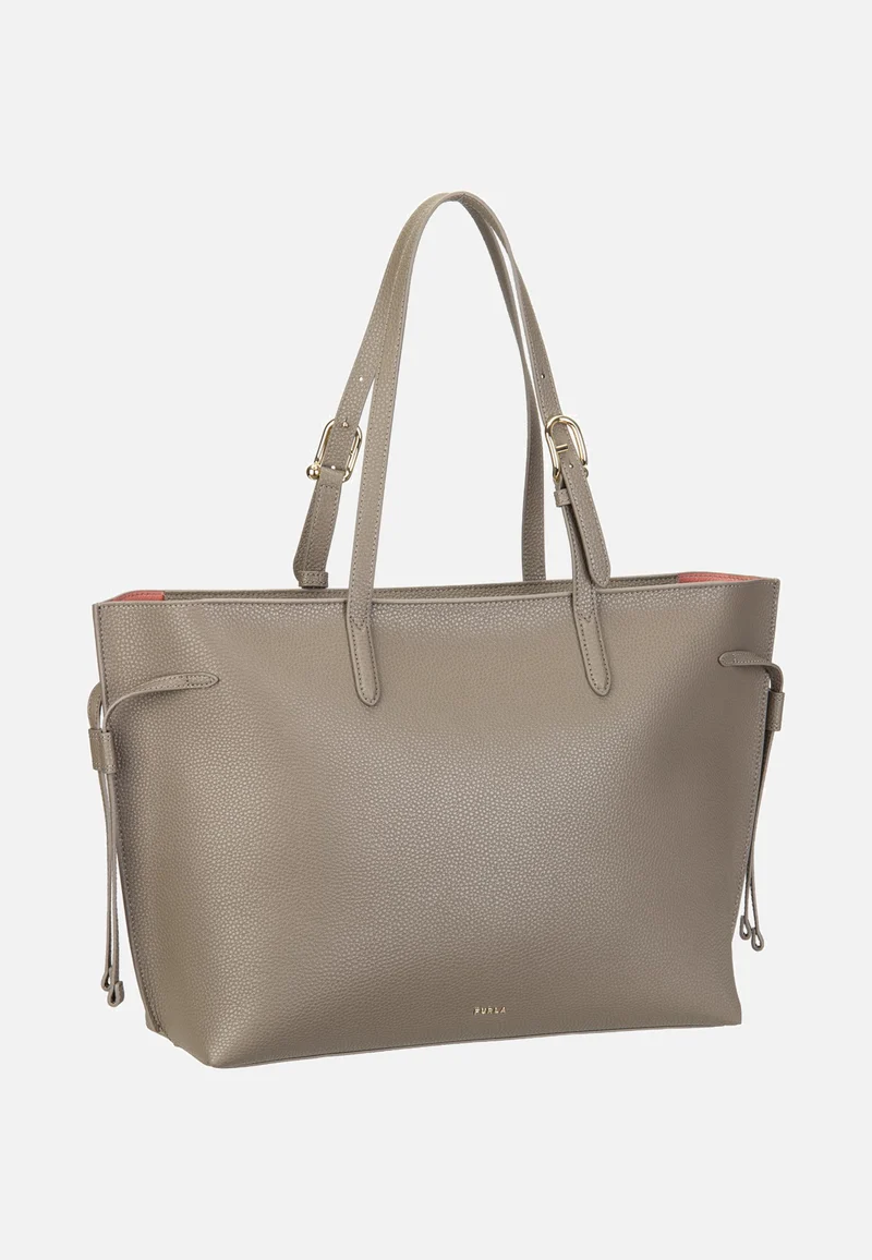 Ava L Tote W/Zip Muddy Gray+Rosewood - Shopper