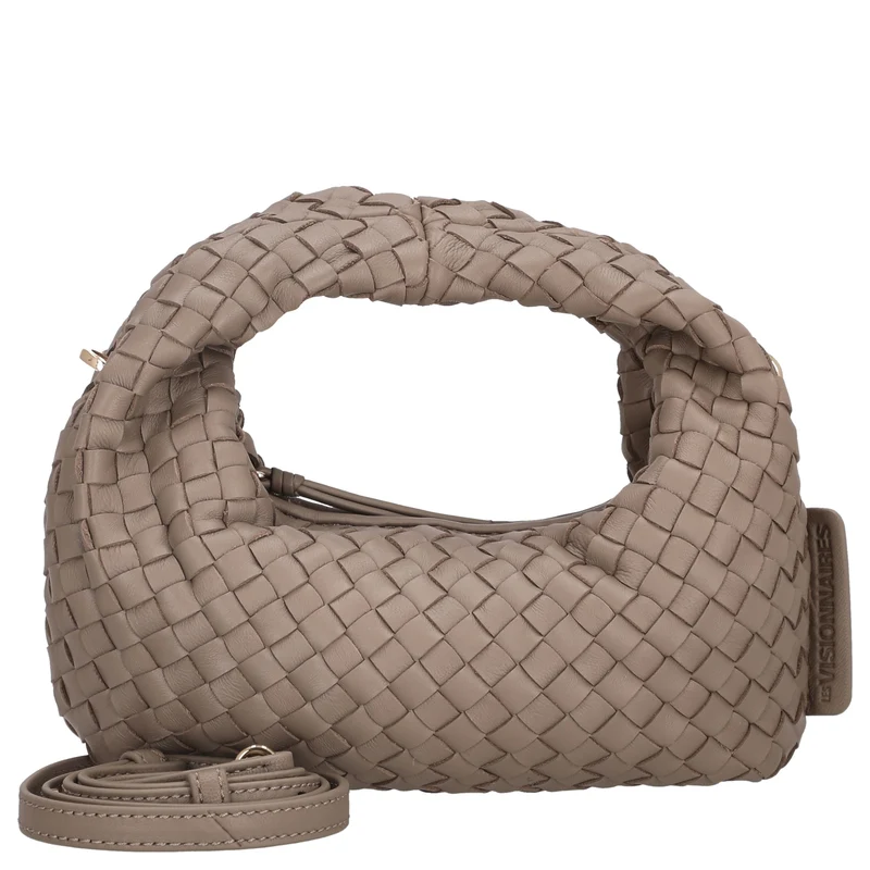 Les Visionnaires Greta Micro Weave Silky - Henkeltasche 20 cm (cappuccino beige)