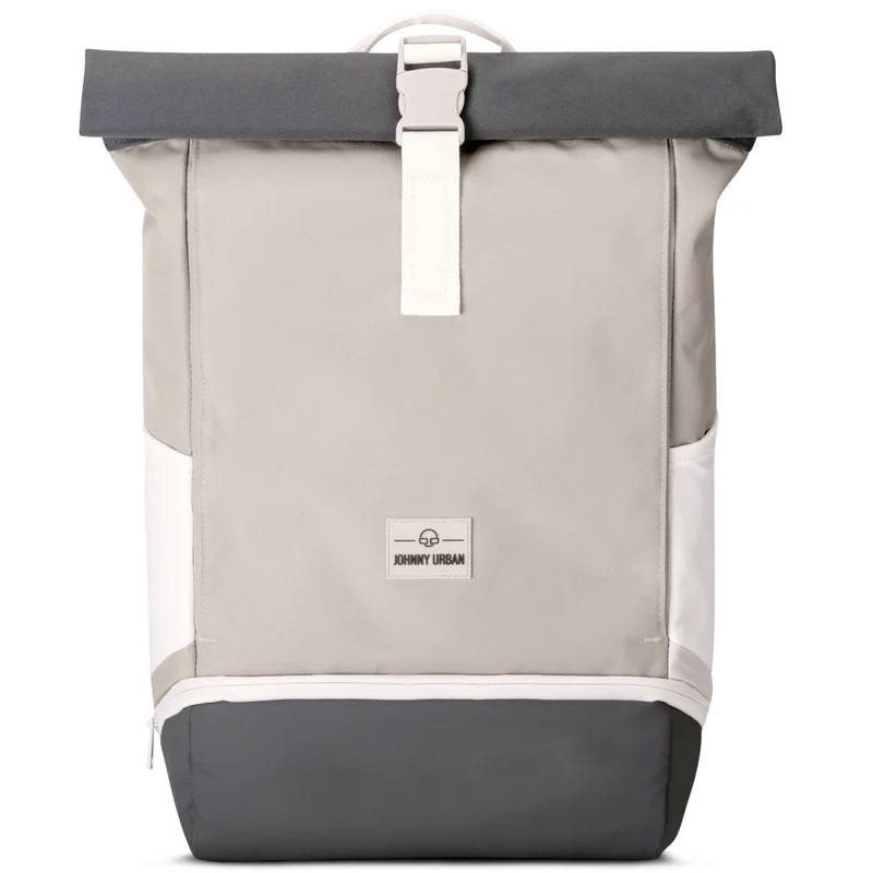 Johnny Urban Allen Medium - Rolltop Backpack 40 cm (sand grey)