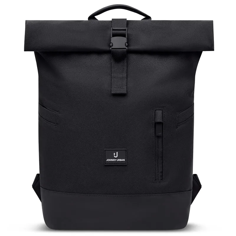 Johnny Urban Luca Small - Rolltop Backpack 36 cm (black)