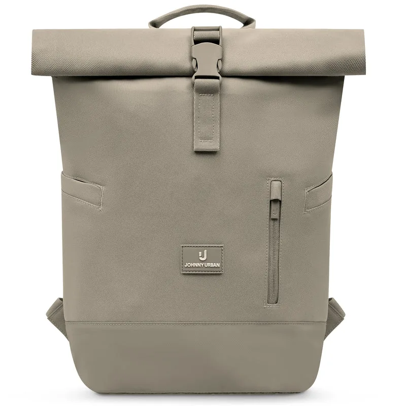 Johnny Urban Luca Small - Rolltop Backpack 36 cm (desert grey)