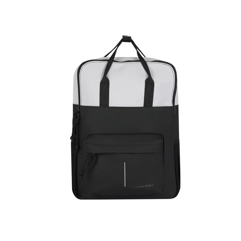 New Rebels Backham Springfield Black Light Grey Rucksack