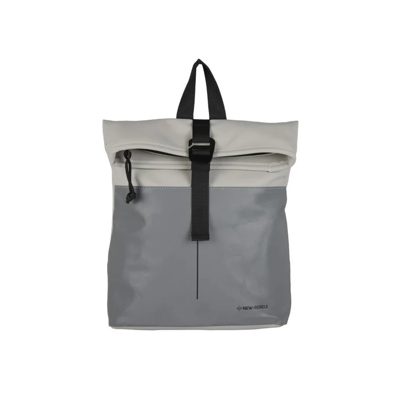 New Rebels Bowie Los Angeles Reflect Grey Roll Mini Rucksack
