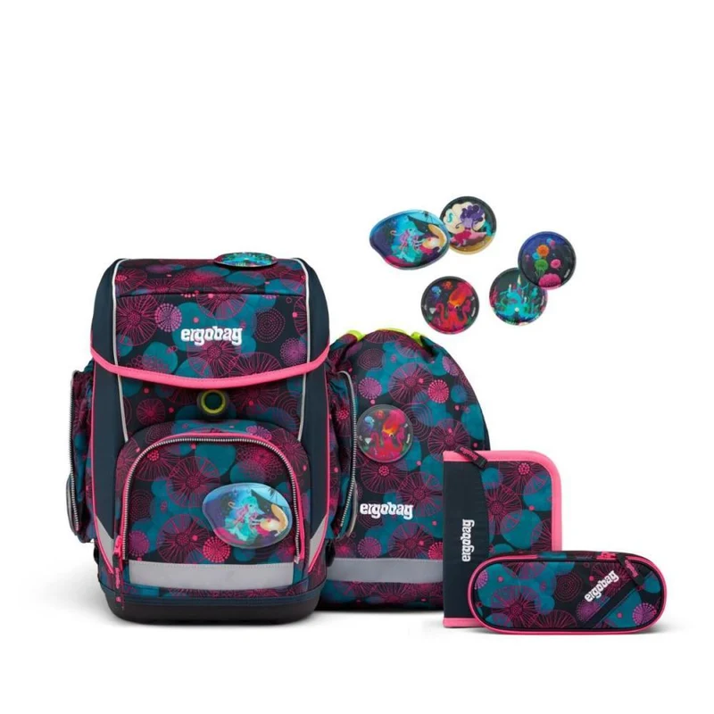 Ergobag Cubo KorallBär Schulranzen Set 5tlg.