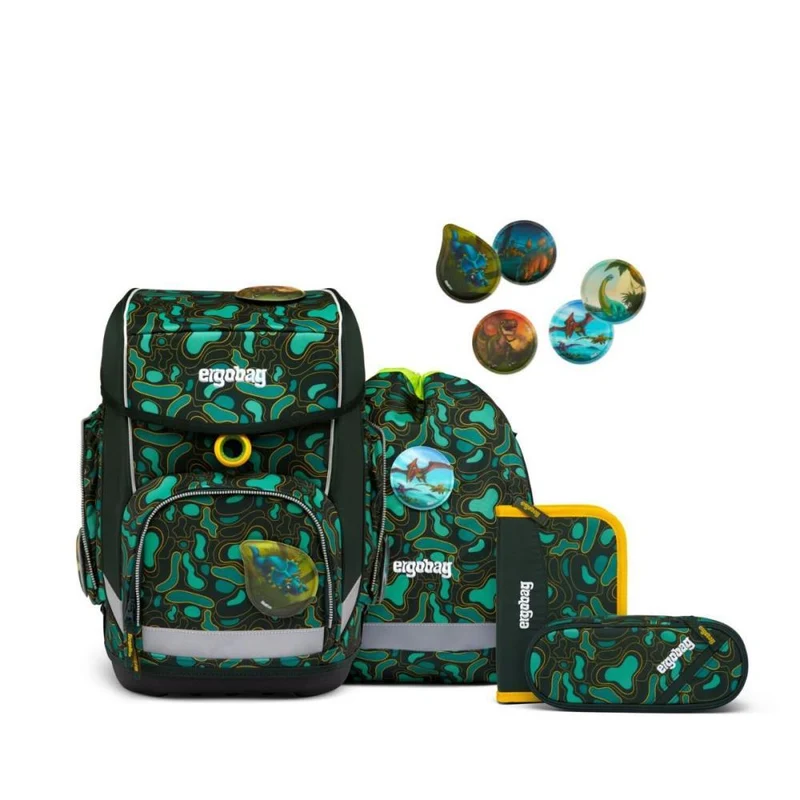 Ergobag Cubo TriBäratops Schulranzen Set 5tlg.