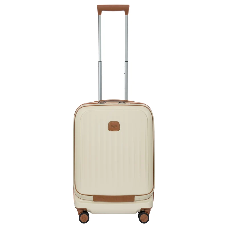 Brics Taormina - 4-Rollen-Kabinentrolley mit Vortasche 55 cm erw. USB (cream)