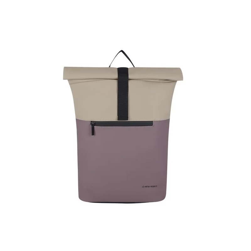 New Rebels Liam Montgomery Old Purple Beige Rolltop Rucksack