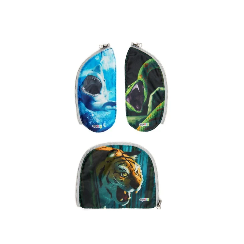 Ergobag Zippies Gefährliche Tiere Zip-Seitenflächen 3tlg.
