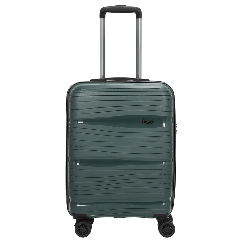 D&N Travel Line 4300 - 4-Rollen-Kabinentrolley S 55 cm (dunkelgrün)