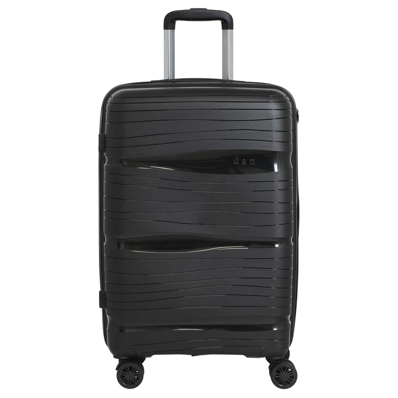 D&N Travel Line 4300 - 4-Rollen-Trolley M 66 cm (black)