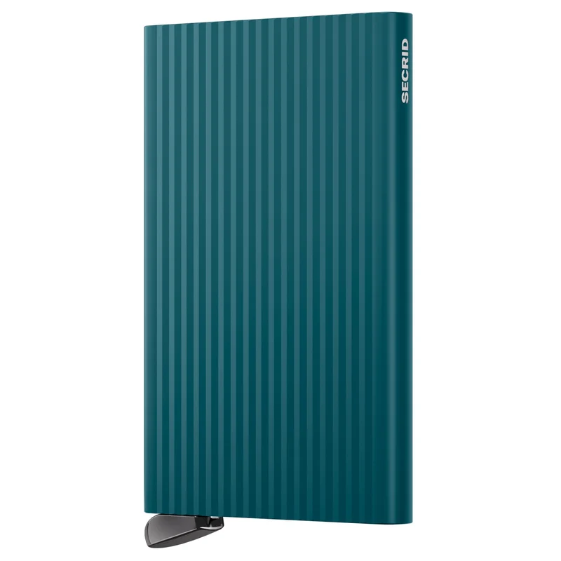 Secrid Cardprotector Fluted - Kreditkartenetui 6cc 10.2 cm RFID (teal+)