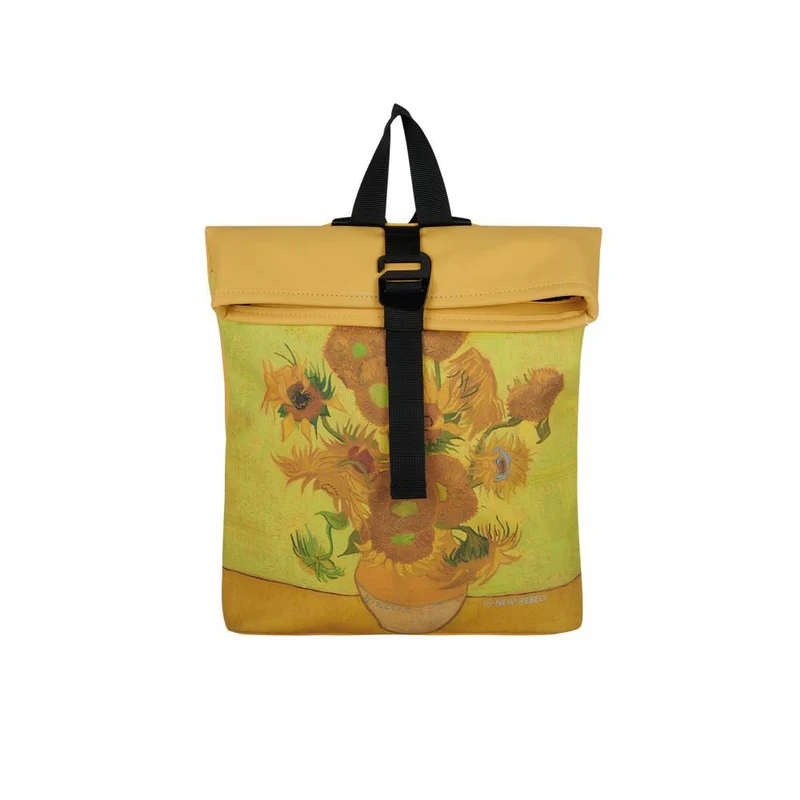 New Rebels Mart Art Los Angeles Sonnenblumen Mini Rolltop Rucksack