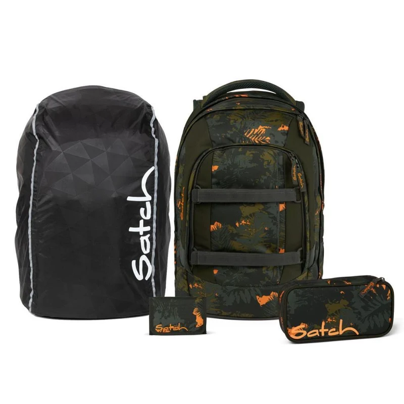 Satch Pack Jurassic Jungle Streetwalk Edition Schulrucksack Set 4tlg.