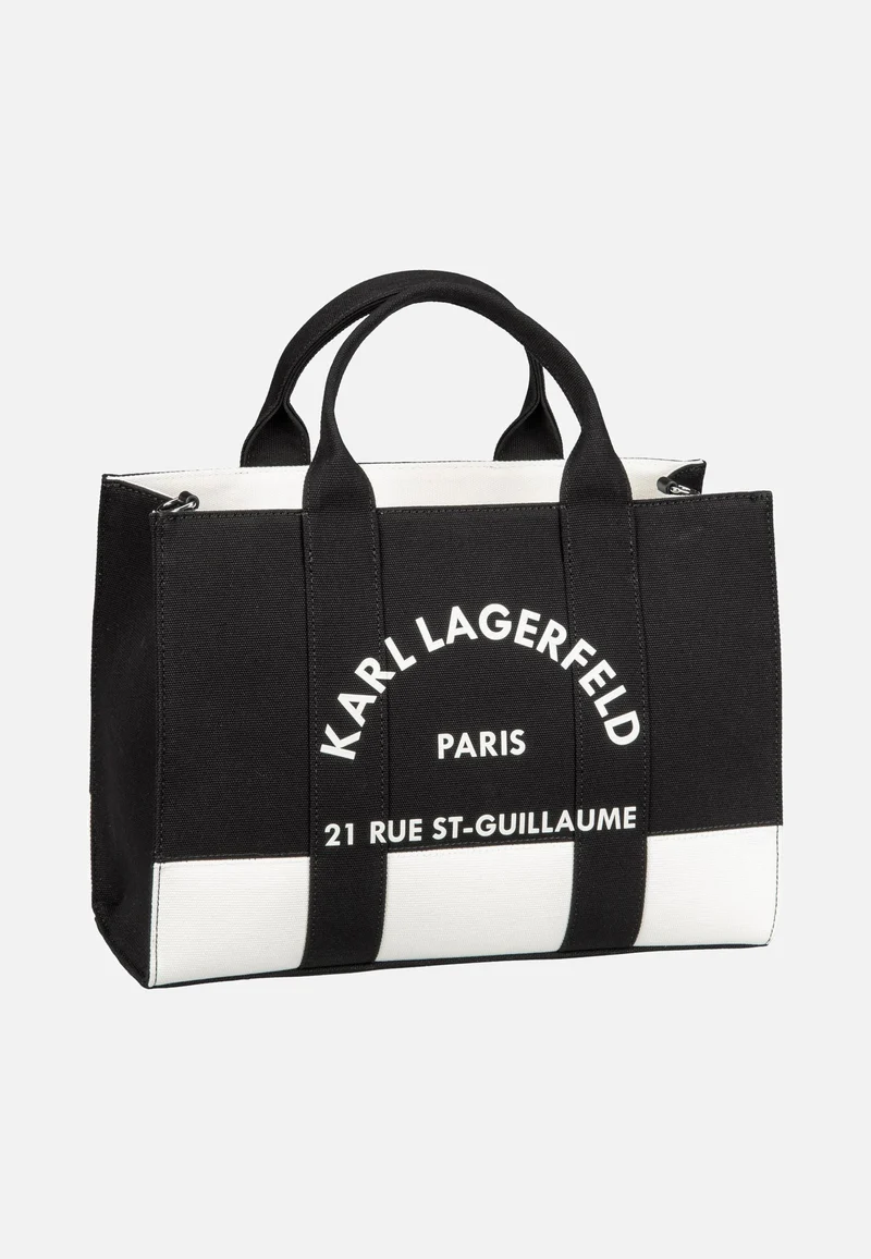 K/RSG Square MD Col. Block 50025 Cannoli Cream/Black - Tote Bag
