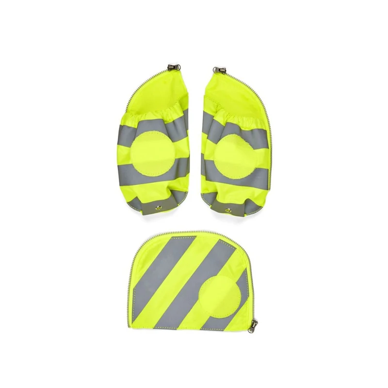Ergobag Seitentaschen Zip-Set mit Reflektorstreifen Gelb 3tlg.