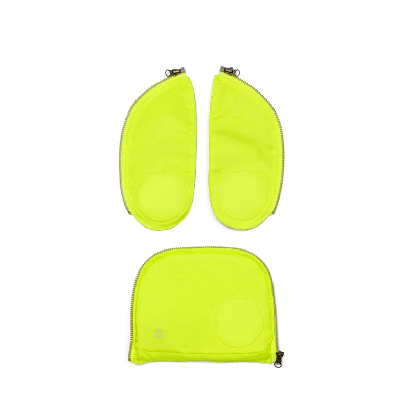 Ergobag LED Sicherheitsset Gelb Fluoreszierende Zip-Flächen 3tlg.