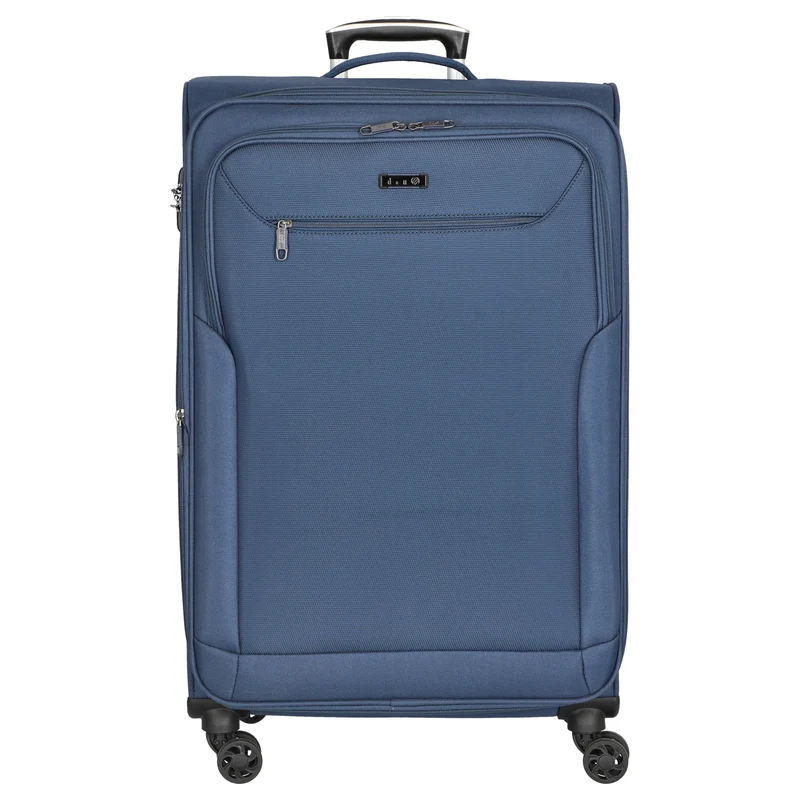 D&N Travel Line 6804 - 4-Rollen-Trolley L 76 cm (blau)
