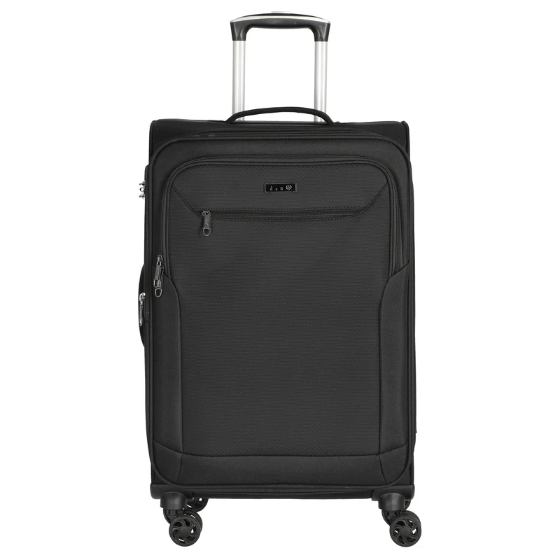 D&N Travel Line 6804 - 4-Rollen-Trolley M 66 cm (schwarz)