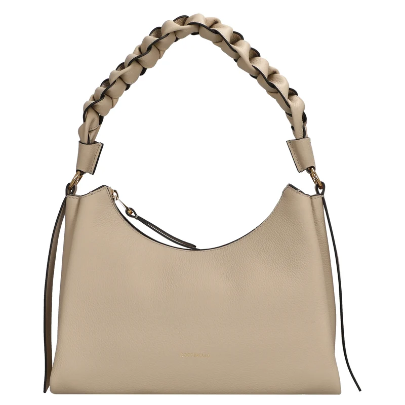 Coccinelle Boheme Grana Double - Schultertasche S 30 cm (sandshe/seagras)