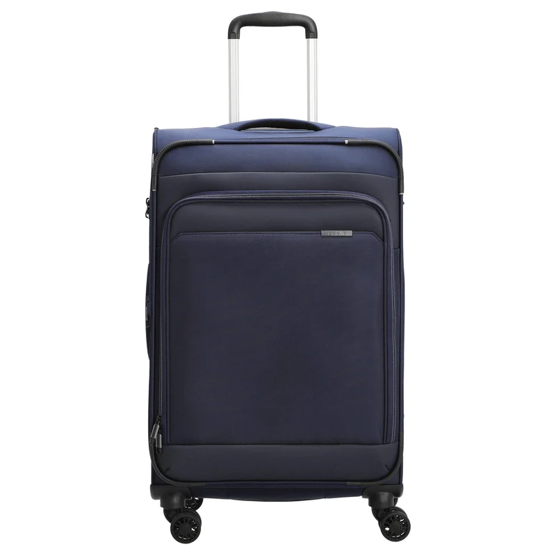 D&N Travel Line 9504 - 4-Rollen-Trolley M 67 cm erw. (navy)