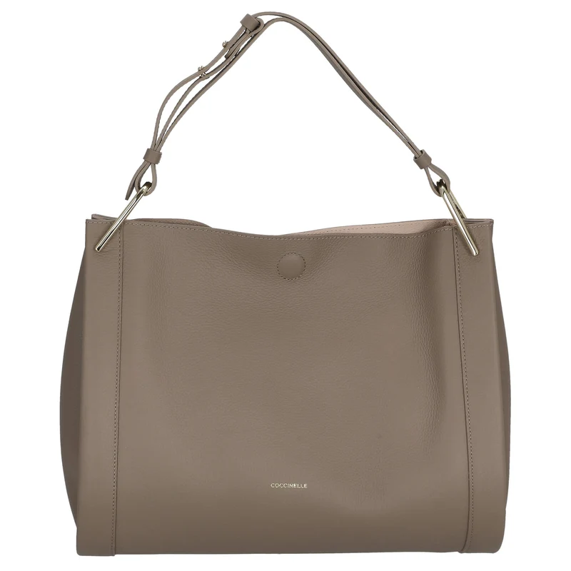 Coccinelle Wallace - Henkeltasche 36 cm (warm taupe/rosette)
