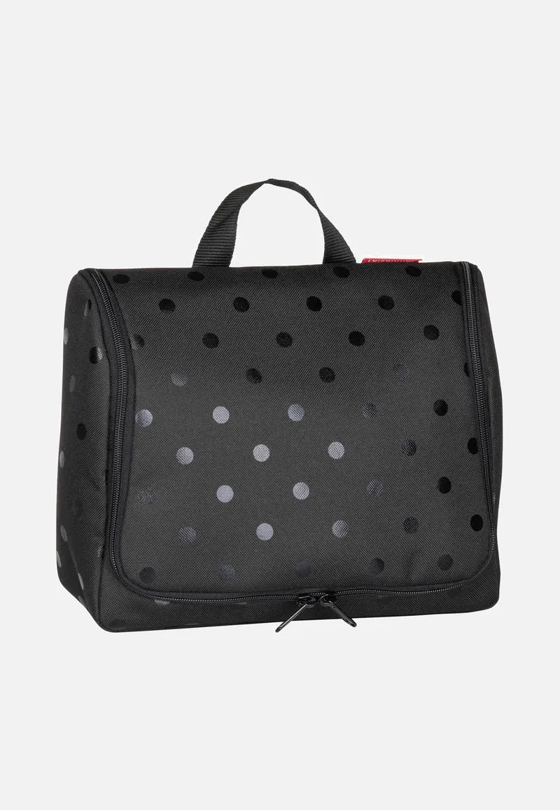 Toiletbag XL Glossy Dots Black - Kulturbeutel