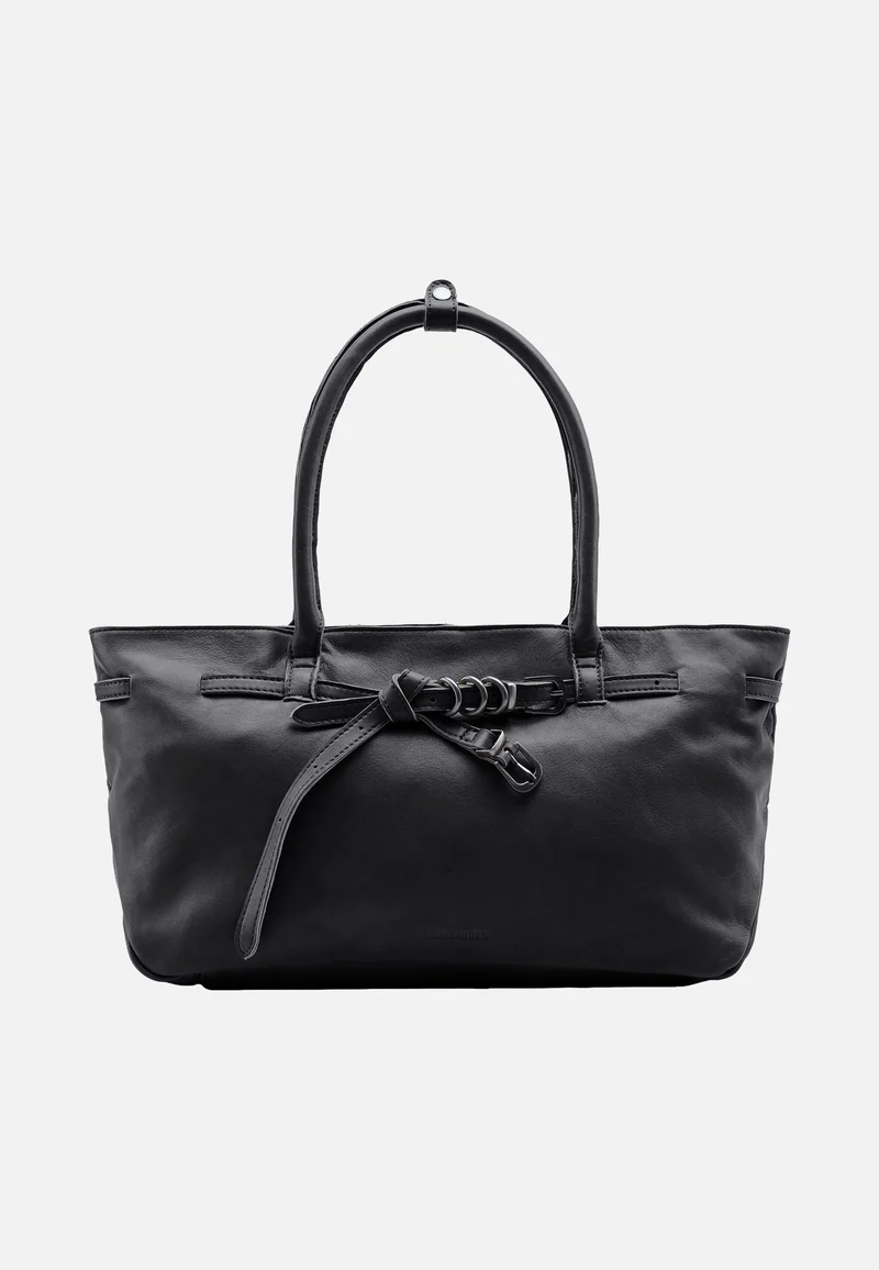 Belted With Love Shopper Black - Shopper