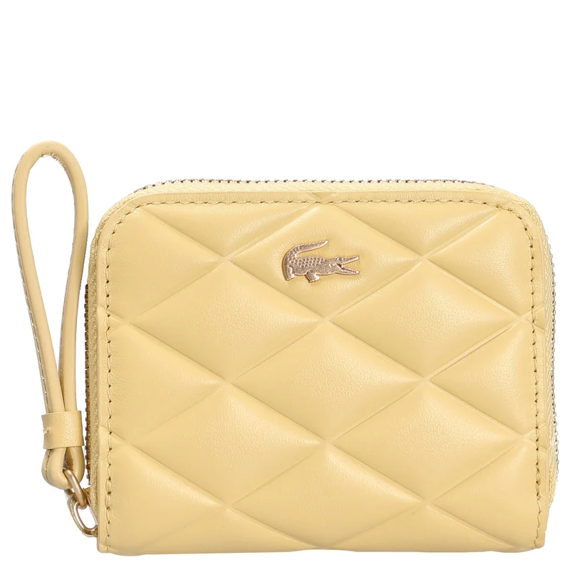 Lacoste Crocodelle Puffed - Geldbörse 8cc 10.5 cm (soja)