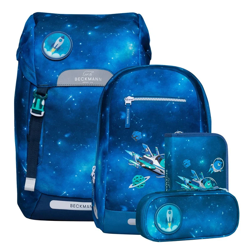 Beckmann Classic Maxi Galaxy Schulrucksack Set 6tlg.