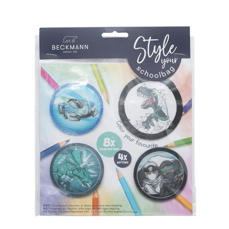 Beckmann Button Paket Black