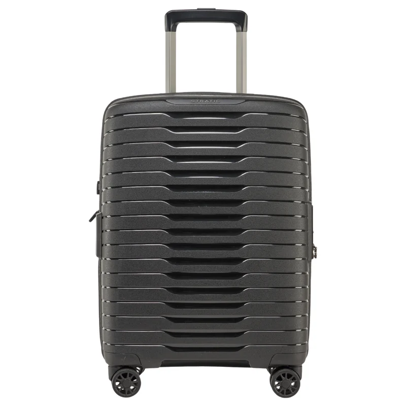 Stratic Novium SL - 4-Rollen-Kabinentrolley 55 cm erw. (black)