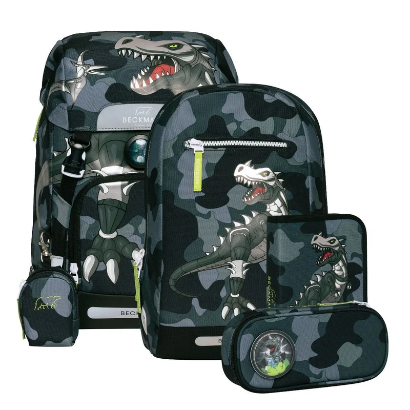 Beckmann Classic Camo Rex Schulrucksack Set 6tlg.