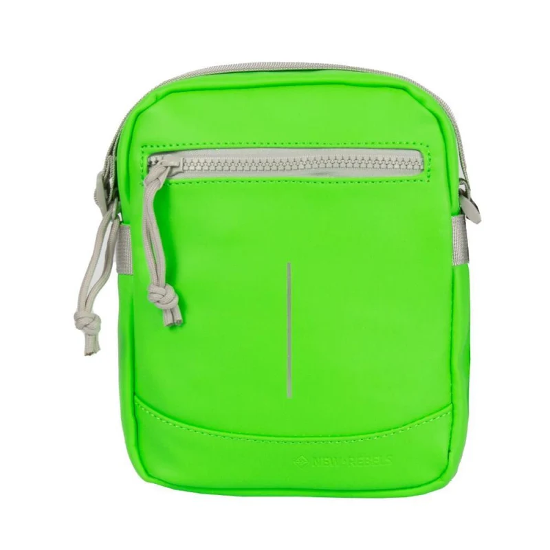 New Rebels Mart Neon Grün Topzip Umhängetasche
