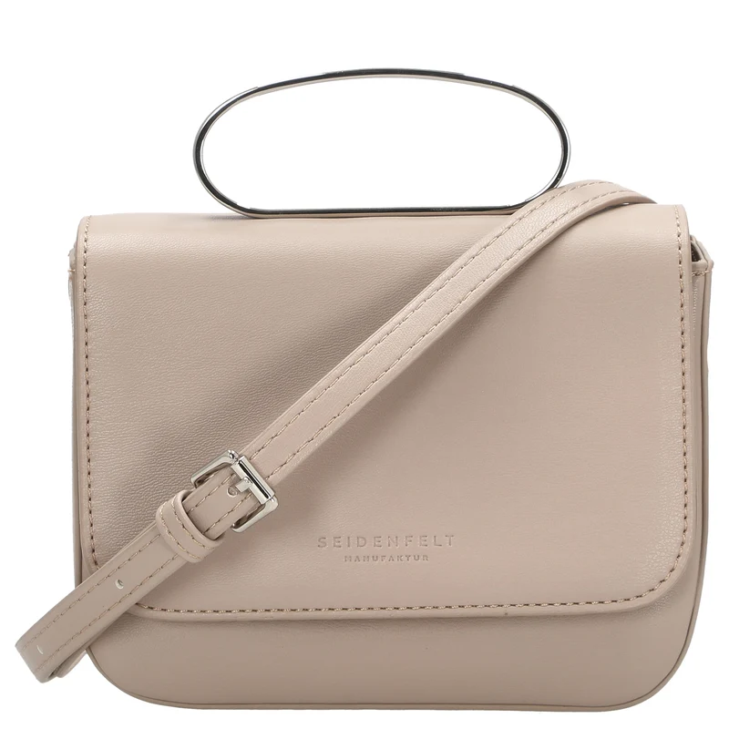 Seidenfelt SFM227 Crossbag - Umhängetasche 16 cm (powder taupe/silver)