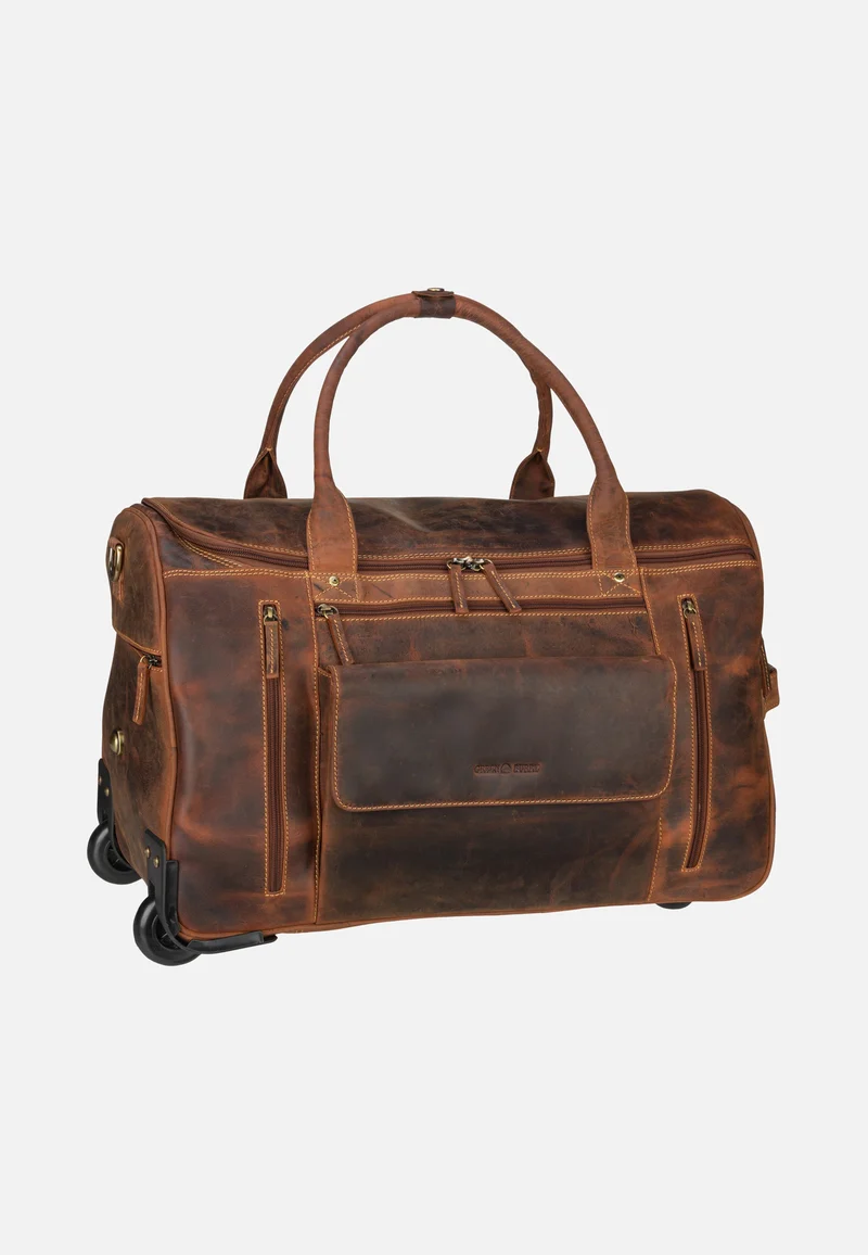 Vintage Traveller 1736 Sattelbraun - Reisetasche mit Rollen