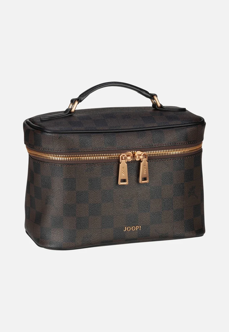 Cortina Piazza Flora Washbag MHZ Seal Brown - Kosmetikkoffer