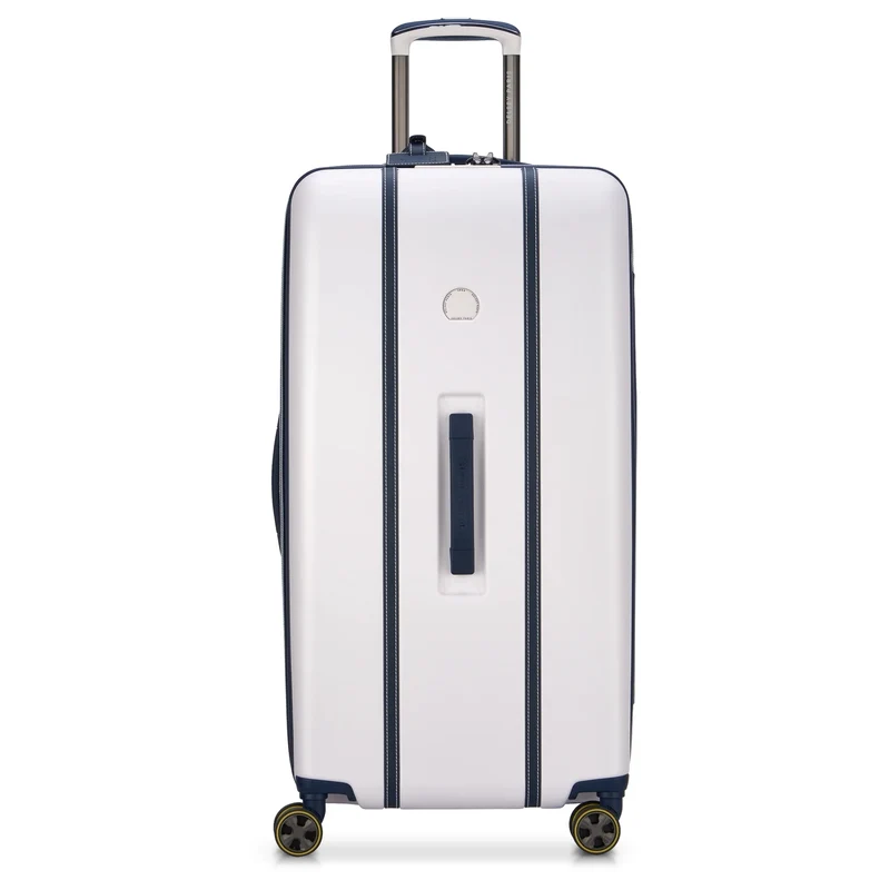 Delsey Paris Cadence Trunk - 4-Rollen-Trolley 80 cm erw. (elfenbein/blau)