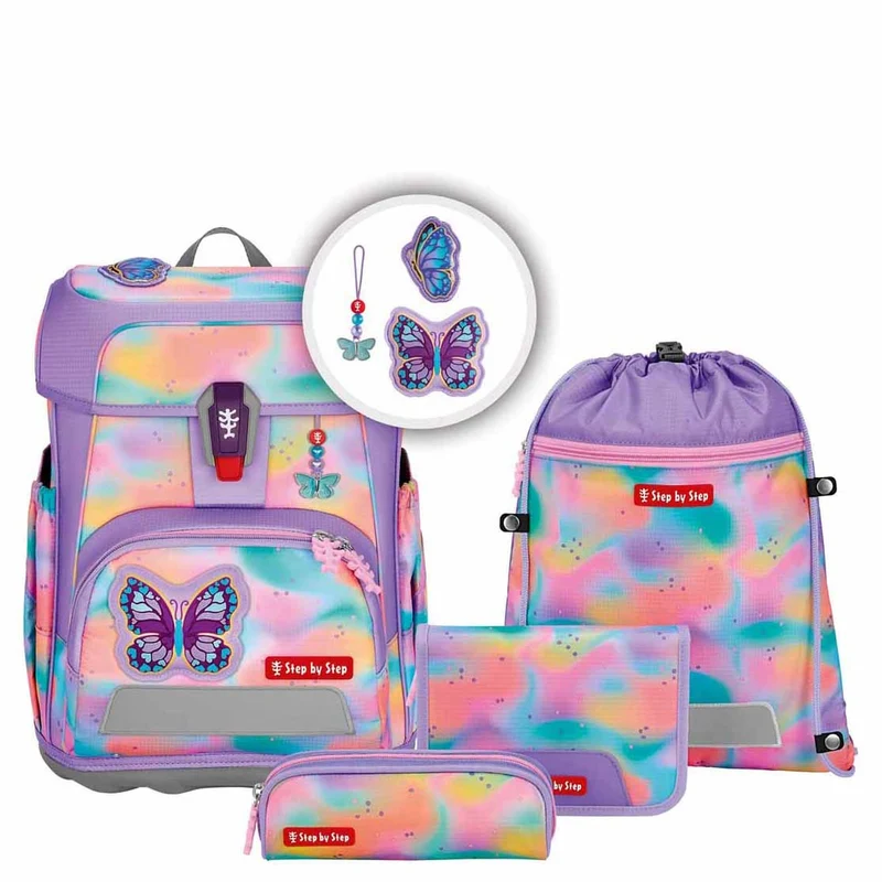 Step by Step Cloud Flash - Schulranzen Set 5tlg. (Butterfly Luna)