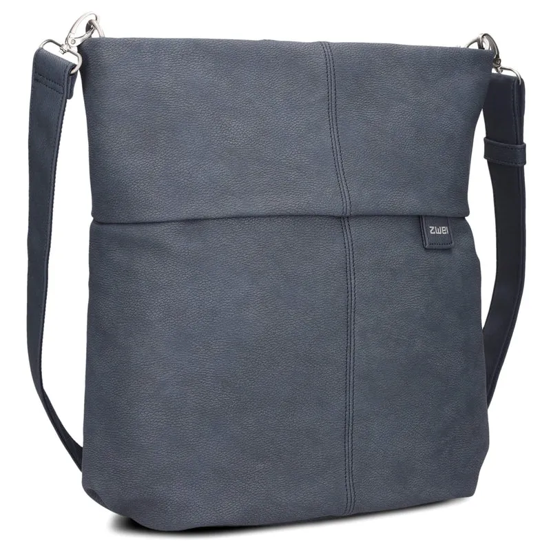 zwei Mademoiselle M140 - Schultertasche 35 cm (nubuk-blue)