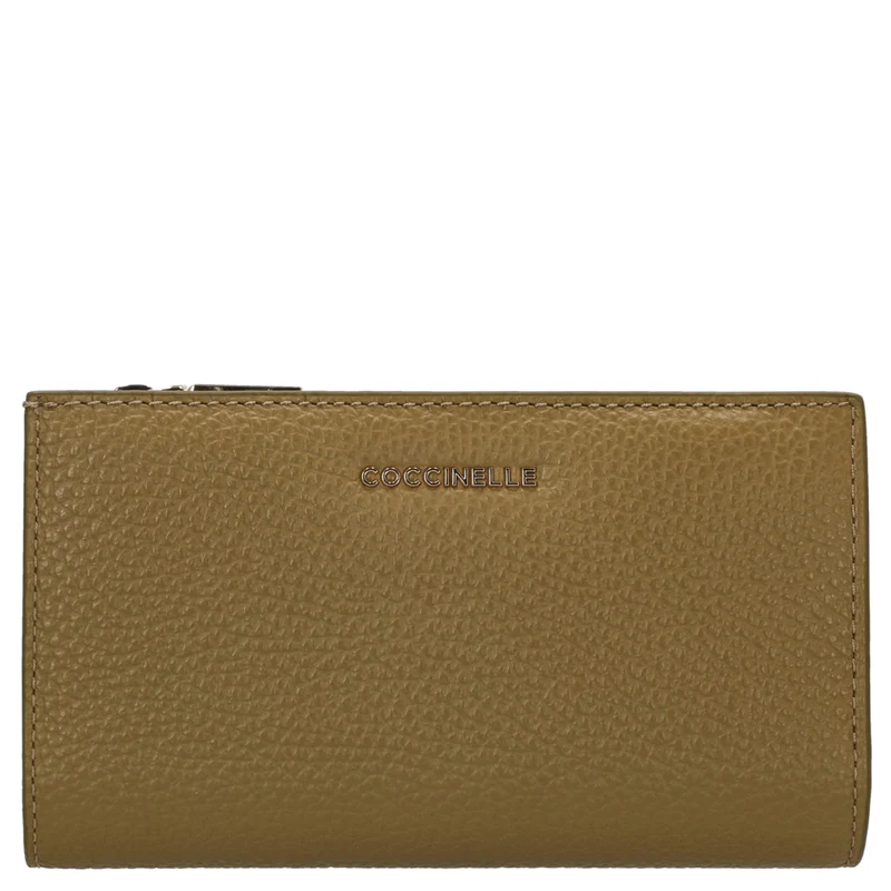 Coccinelle Metallic Soft - Geldbörse 12cc 16 cm (seagrass)