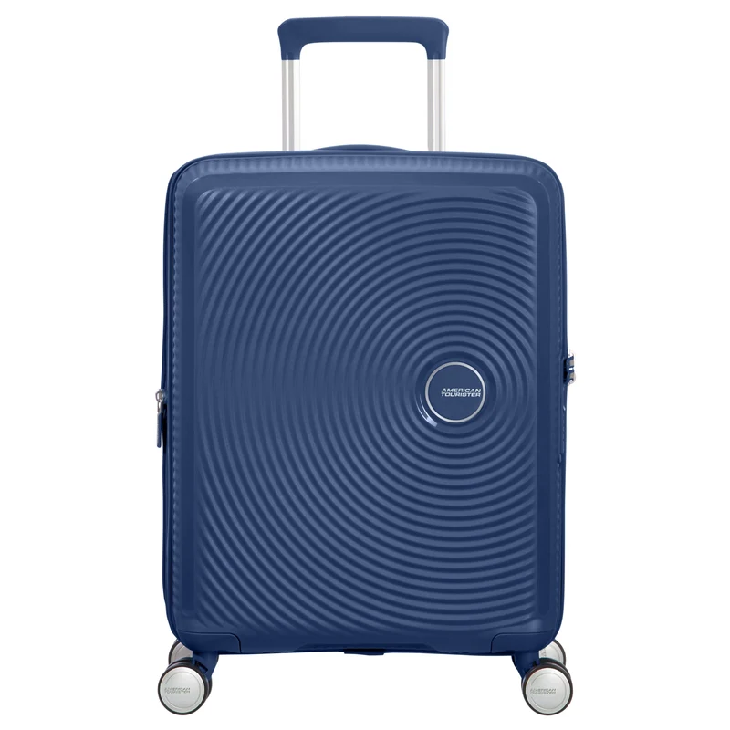 American Tourister Soundbox - 4-Rollen-Kabinentrolley 55 cm erw. (blau)